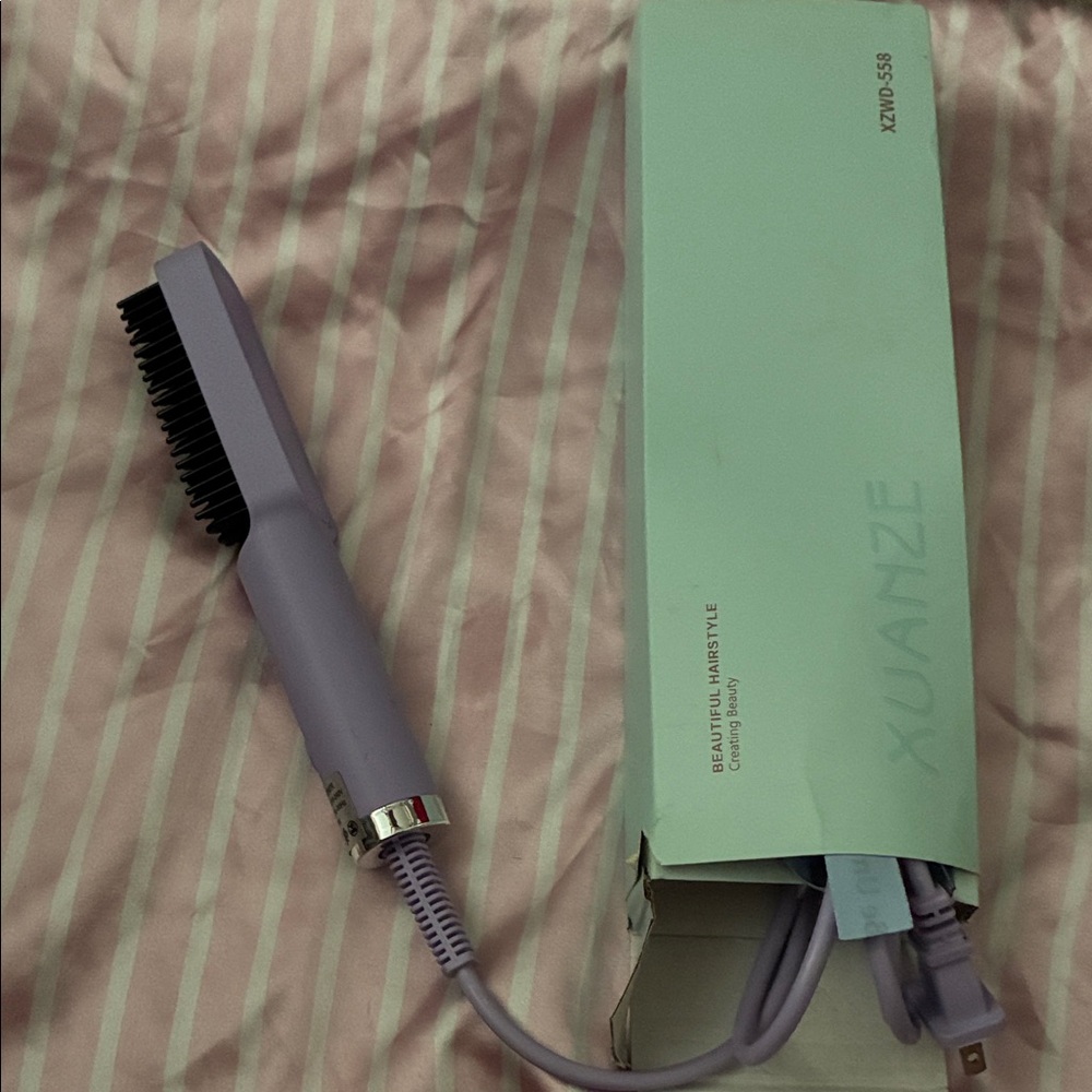 Purple Hair Straightening Brush